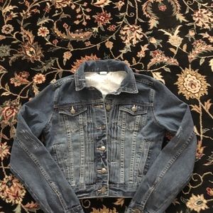 Vintage Jean Jacket with a Los Angeles Patch